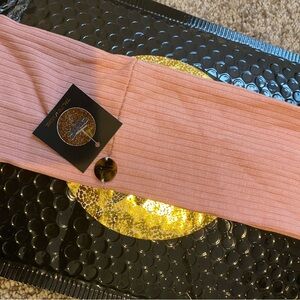 Pink Ribbed headband Tal Ny